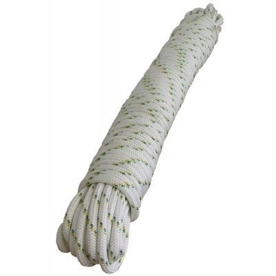 Corde 10mm x 50m Polyestere double tresse 3/8 X 164 pieds